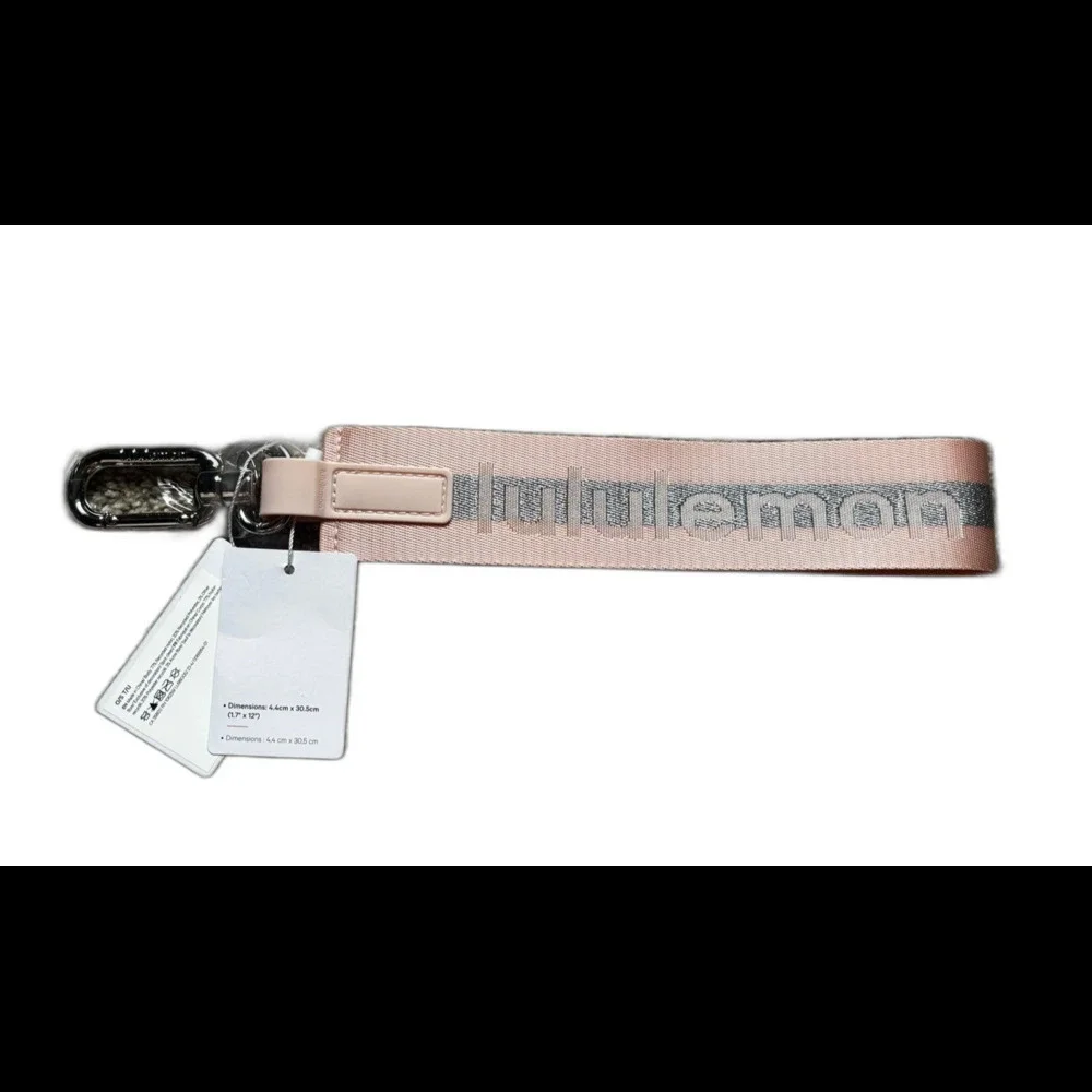 Lululemon Never Lost Keychain- Pink and Silver NWT